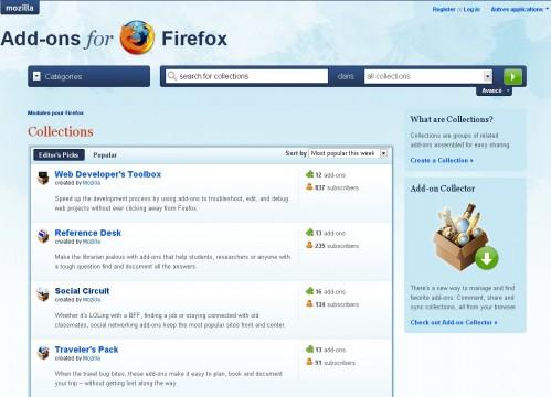 add ons firefox 499x360 [NOUVEAU] Firefox lance Add on Collections