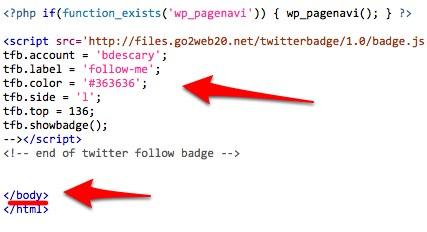 footer footer Un badge pour promouvoir votre compte Twitter