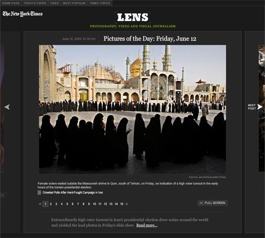 NY Times - Lens : blog photojournalisme