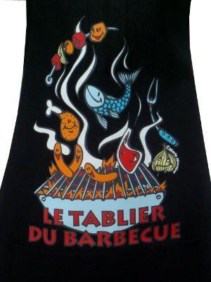 Tablier Barbecue noir, Marie-Martine