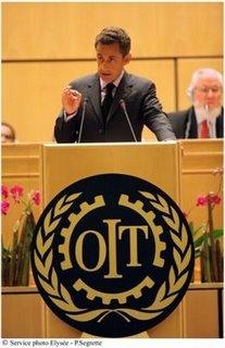 Nicolas Sarkozy à l'OIT : pour une réforme de la gouvernance mondiale Nicolas Sarkozy à l'OIT : pour une réforme de la gouvernance mondiale