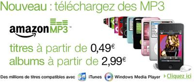 Amazon.fr se lance dans le téléchargement légal de MP3 Amazon.fr se lance dans le téléchargement légal de MP3