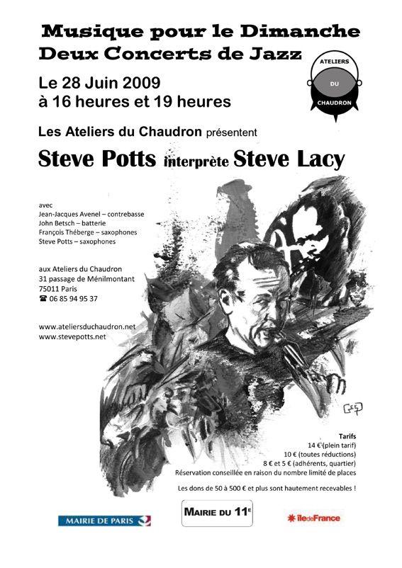 Steve Potts interprète Steve Lacy - Atelier du Chaudron 28 juin 09