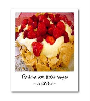 Le dîner italo-australien - part 3 : le pavlova aux fruits rouges
