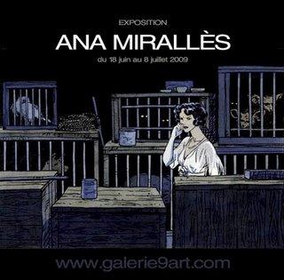 Exposition – vente Ana Mirallès à la Galerie du 9e art à Paris