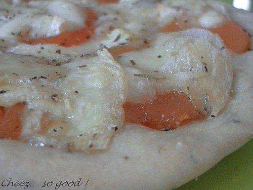 Pizzas abricots/chèvre