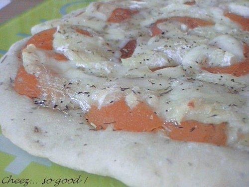 Pizzas abricots/chèvre