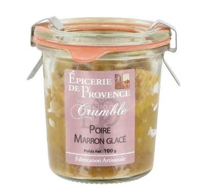 crumble-poire-marron-glace Crumble Poire Marron glacé, Epicerie de Provence