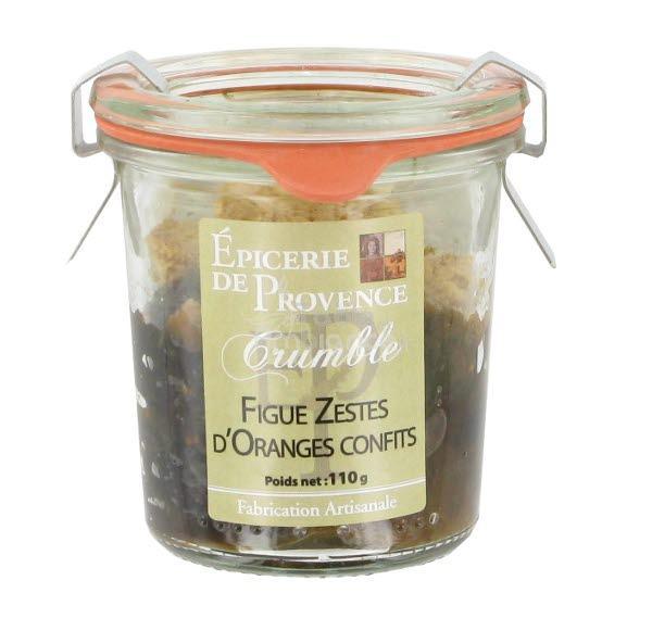 Crumble Figue zeste d'oranges confits, Epicerie de Provence Crumble Figue zeste d'oranges confits, Epicerie de Provence