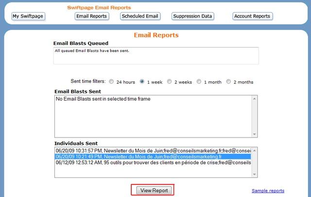 statistiques envoi emailing