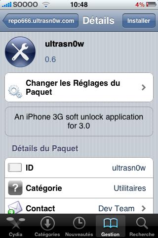 [TUTO] Désimlocker iPhone 3G 3.0 avec ultrasn0w