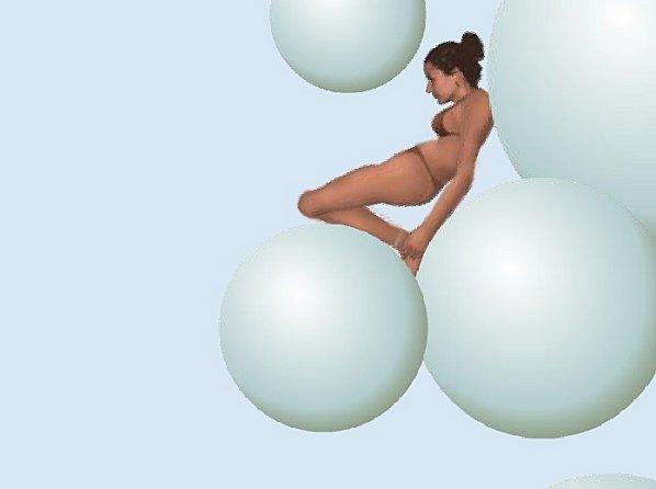 Une femme qui tombe