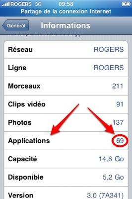 nombre applications iphone iPhone 3.0: 10 autres astuces!