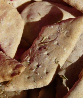 des petits crackers au romarin pour les feux de Sankt Hans