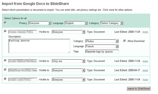 slideshare-google-documents-1 slideshare google documents 1 Importez vos documents Google Documents sur Slideshare