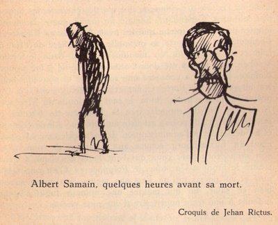 Albert SAMAIN par JEHAN-RICTUS Iconographie (II)