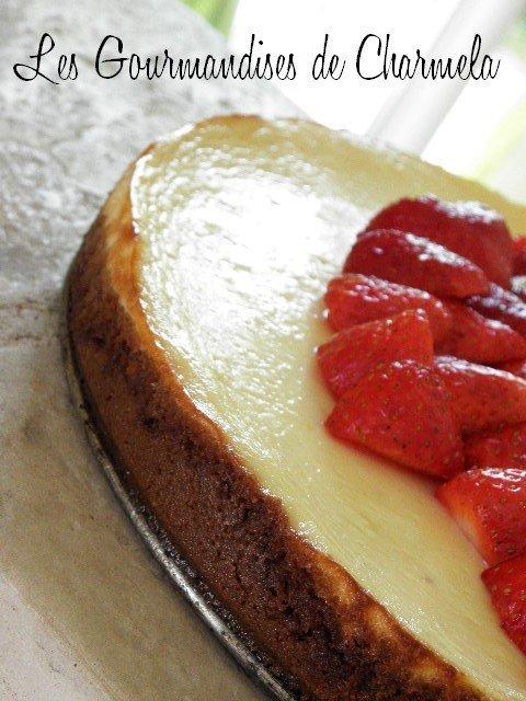 Cheesecake à la Vanille et Fraises
