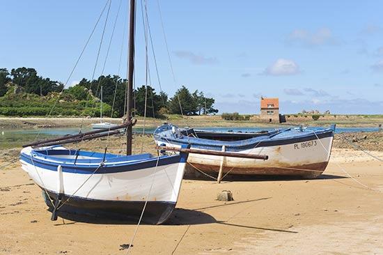 Sur l'île Coalen à Lanmodez Le moulin à marée de Bugueles
