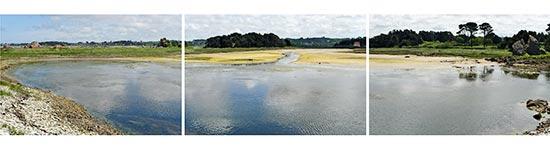 La retenue d'eau du moulin de Balanec à Bugueles La retenue d'eau du moulin de Balanec à Bugueles