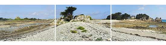 Le cordon de galets des îles de Bugueles Le cordon de galets des îles de Bugueles
