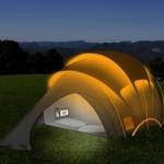 Orange présente un concept de tente solaire