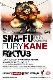 Concert à ne pas manquer le 6 juillet : SNA FU + RIKTUS + FURYKANE