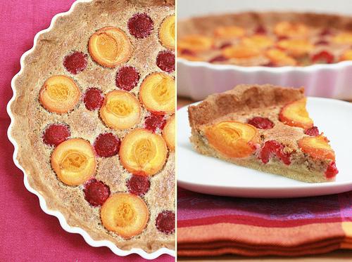 Tarte bourdaloue aux abricots & aux framboises Tarte bourdaloue abricots et framboises