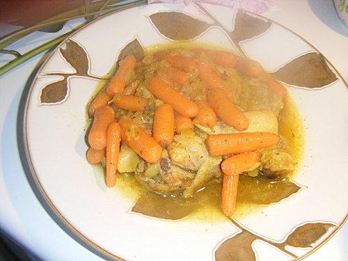 Cuisses de poulet aux petites carottes/Tag Marishka Cuisses de poulet aux petites carottes/Tag Marishka