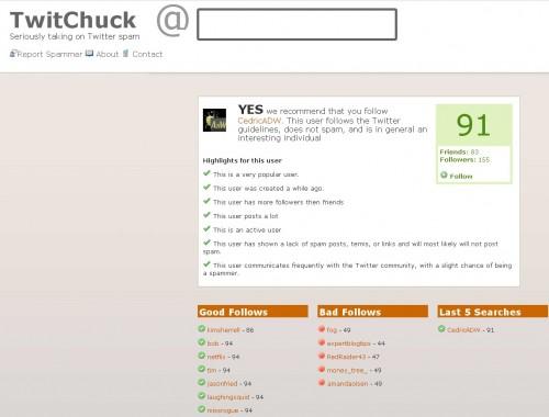 Twitchuck Twitchuck1 500x380 TwitChuck, vérifiez un contact Twitter avant de l’ajouter