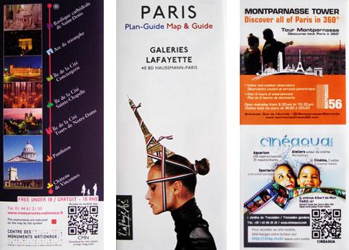 Nexence et Atout Neuf ajoutent une dimension mobile et interactive au Plan de Paris édité par les Galeries Lafayette grâce au code barre 2D