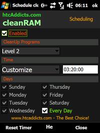 CleanRAM pour Windows Mobile hcr6