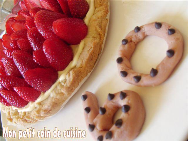 Desserts sans gluten et/ou sans lait Sablé aux fraises sans gluten et sans oeufs