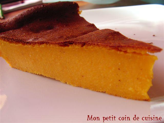 Desserts sans gluten et/ou sans lait Milhassou de potimarron