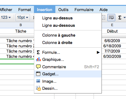 google docs projet 3 Google Documents: créez un gestionnaire de projets 