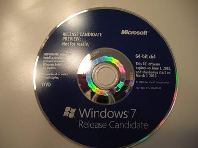 [MAJ] Concour Windows 7 : Gagne le CD de Windows 7 RC1
