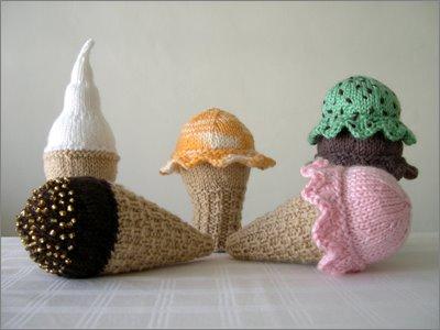 Scooped ou comment tricoter des glaces patron glace tricot
