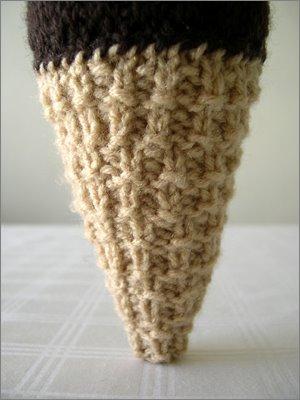 Scooped ou comment tricoter des glaces patron glace tricot