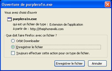 enregistrer purplera1n windows xp