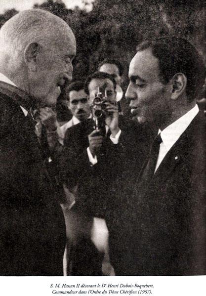 Sa Majesté Hassan II et Henri Dubois Roquebert