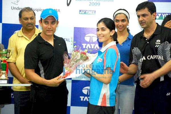 Aamir & Deepika à la finale de Tata Open