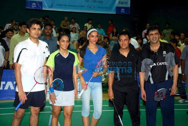 Aamir & Deepika à la finale de Tata Open