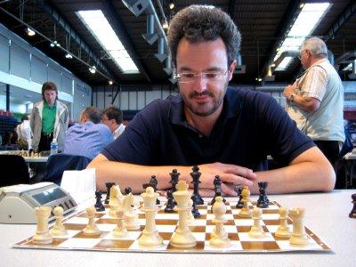 Alberto David, le grand-maître multiple vainqueur du championnat de Paris © photo Chess & Strategy 