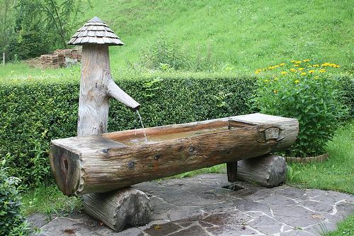 Fontaine en bois