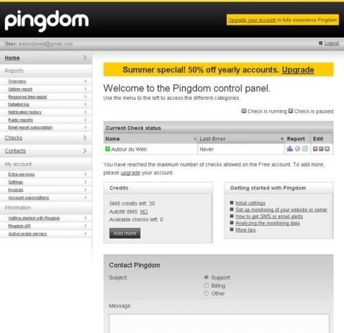 Pingdom 500x484 Pingdom, surveillez votre site gratuitement en cas de panne