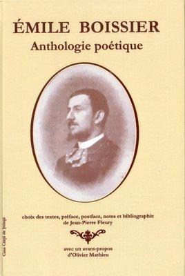 Vient de paraître : EMILE BOISSIER, Anthologie poétique.