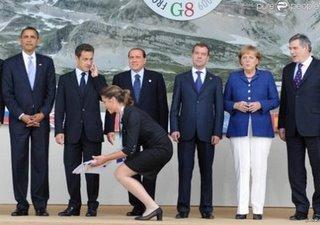 Carla remplace Nicolas Sarkozy au G8