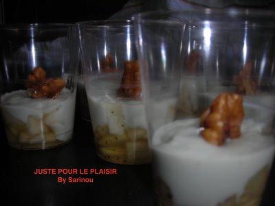 VERRINES POIRES ROQUEFORT MIEL VERRINES POIRES ROQUEFORT MIEL