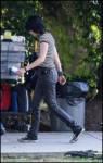 Kristen Stewart sur le set de The Runaways