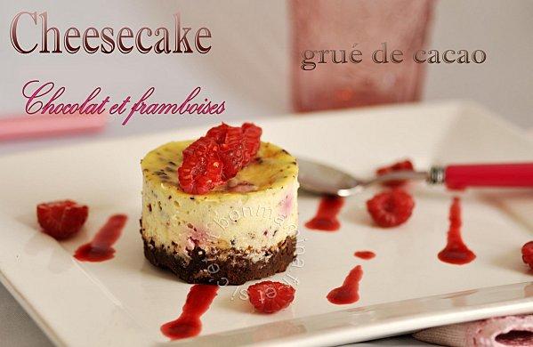 CHEESE CAKE FRAMBOISES-CHOCOLAT