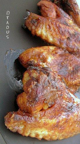 Ailes de poulet marinées sauce barbecue